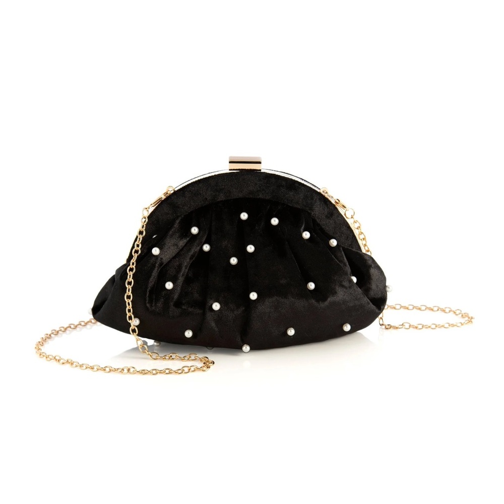 Velvet Pearl Clutch